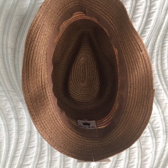 Glitzy Bella Straw Fedora - Picture 3 of 4